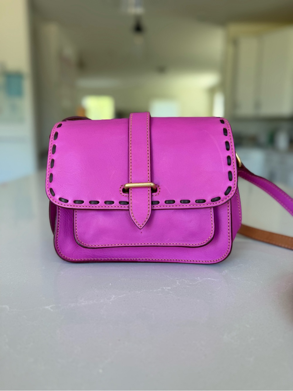 Dooney & Bourke Violet Florentine Leather Crossbody Bag